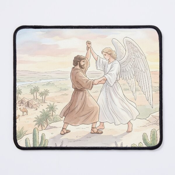 Item preview, Jacob Wrestling with the Angel Biblical Art designed and sold by RRRShop.