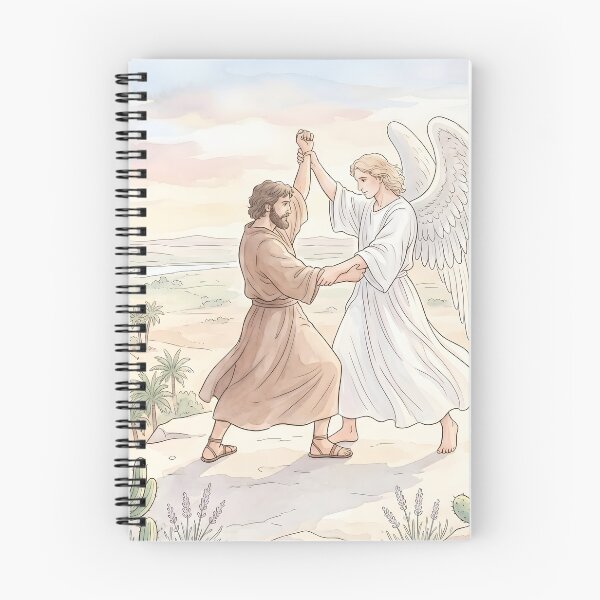 Item preview, Jacob Wrestling with the Angel Biblical Art designed and sold by RRRShop.
