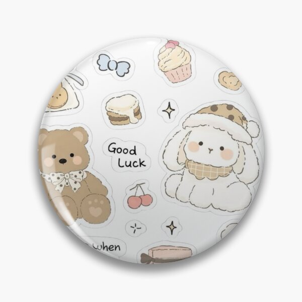 Item preview, Aesthetic Stickers Beige Teddy Bears Cute designed and sold by Aesthetic St1ckers.