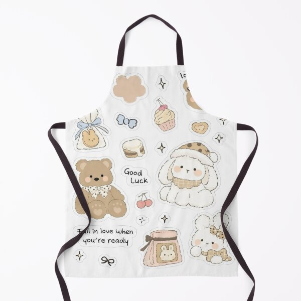 Item preview, Aesthetic Stickers Beige Teddy Bears Cute designed and sold by Aesthetic St1ckers.