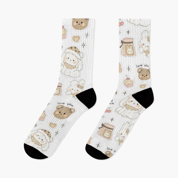 Item preview, Aesthetic Stickers Beige Teddy Bears Cute designed and sold by Aesthetic St1ckers.