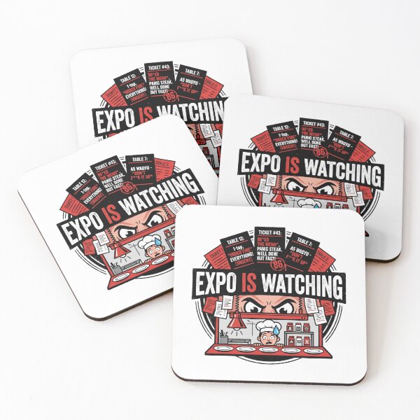 Item preview, Expo Is Watching Art - Retro Traditional Tattoo Style Chef Clothing designed and sold by BrewChef.
