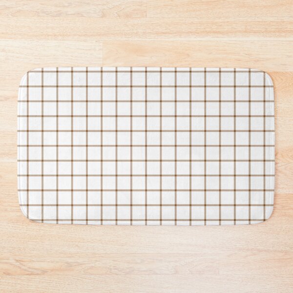 Item preview, White And Bronze Mini Gingham Pattern designed and sold by pattern-archive.