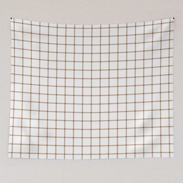 Item preview, White And Bronze Mini Gingham Pattern designed and sold by pattern-archive.