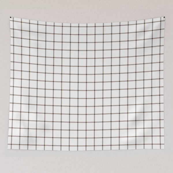 Item preview, White And Brown Mini Gingham Pattern designed and sold by pattern-archive.
