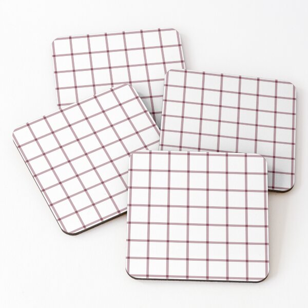 Item preview, White And Burgundy Mini Gingham Pattern designed and sold by pattern-archive.