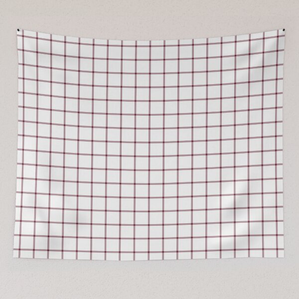 Item preview, White And Burgundy Mini Gingham Pattern designed and sold by pattern-archive.