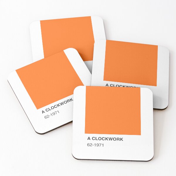 Item preview, A Clockwork Movie Book Orange Colour Swatch - Full Width designed and sold by The Colourful Game.