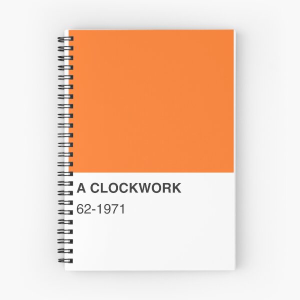 Item preview, A Clockwork Movie Book Orange Colour Swatch - Full Width designed and sold by The Colourful Game.
