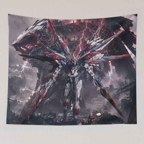 Item preview, Gundam Apocalypse Ascension – Epic Mecha Anime Sci-Fi Battle Art designed and sold by Dyan4.