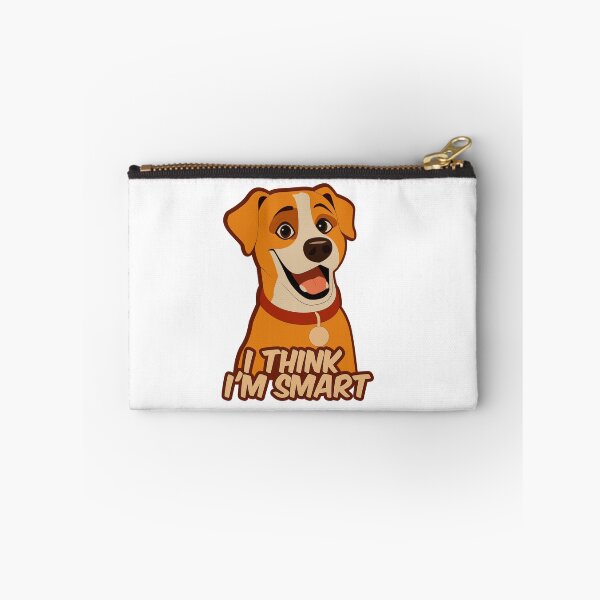 Item preview, I Think I'm Smart Funny Dog Quote Cartoon Illustration designed and sold by DesignbyAnnaM.