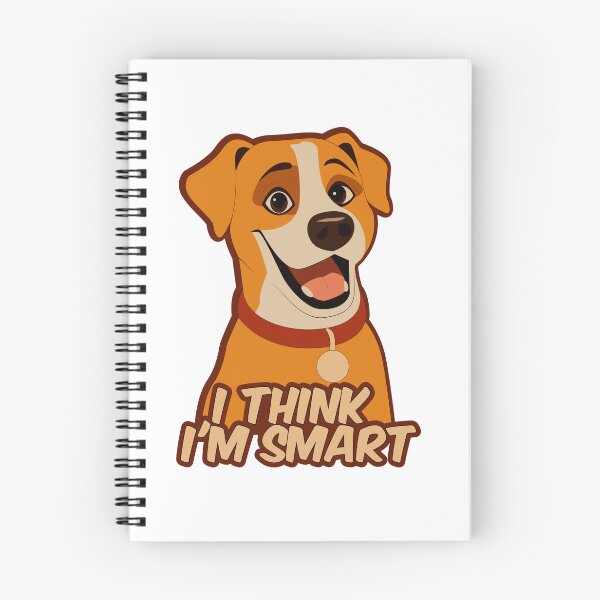 Item preview, I Think I'm Smart Funny Dog Quote Cartoon Illustration designed and sold by DesignbyAnnaM.