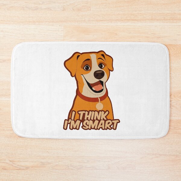 Item preview, I Think I'm Smart Funny Dog Quote Cartoon Illustration designed and sold by DesignbyAnnaM.