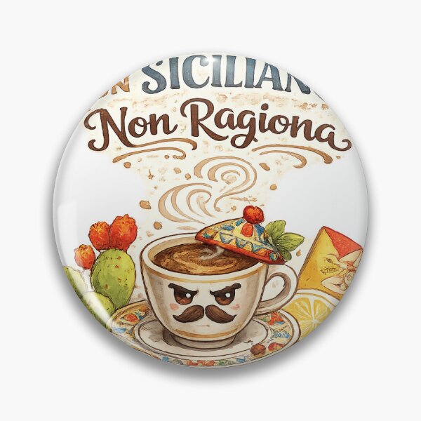 Item preview, Senza Caffè un Siciliano Non Ragiona – Funny Sicily Coffee Design designed and sold by Bottegadigitale.