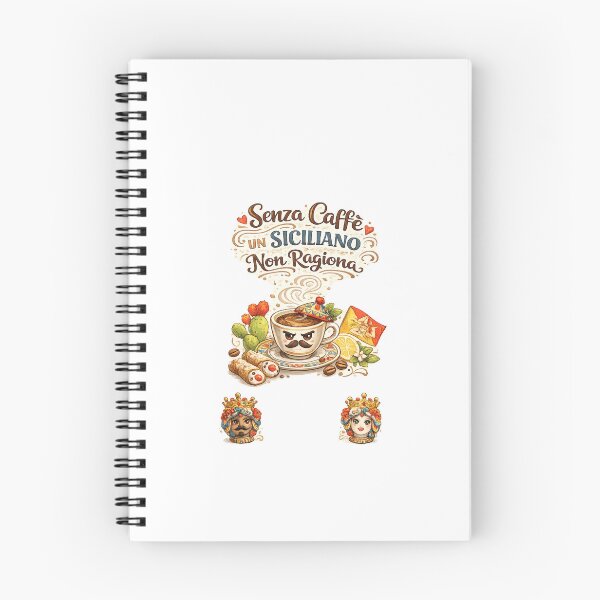 Item preview, Senza Caffè un Siciliano Non Ragiona – Funny Sicily Coffee Design designed and sold by Bottegadigitale.