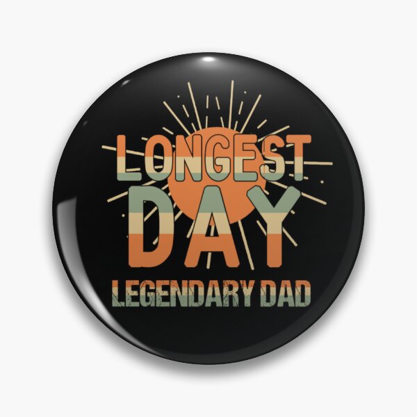 Item preview, Longest Day Legendary Dad Retro Father's Day designed and sold by Abibless1998.