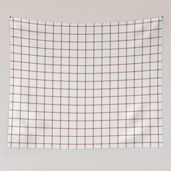 Item preview, White And Copper Mini Gingham Pattern designed and sold by pattern-archive.
