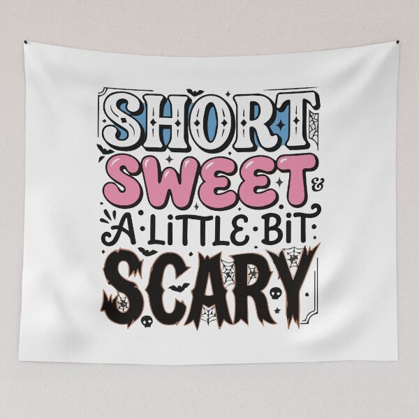 Item preview, Short Sweet & A Little Bit Scary - Cute Design (Alt Colors) designed and sold by Vanilla-Girl.