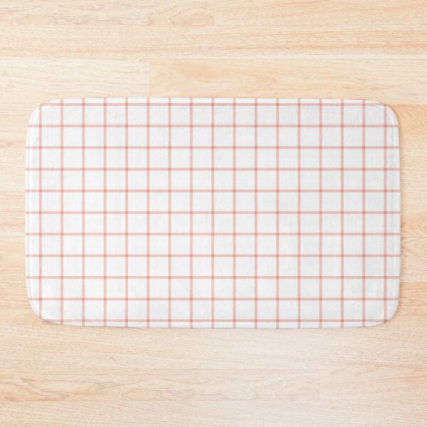 Item preview, White And Coral Mini Gingham Pattern designed and sold by pattern-archive.