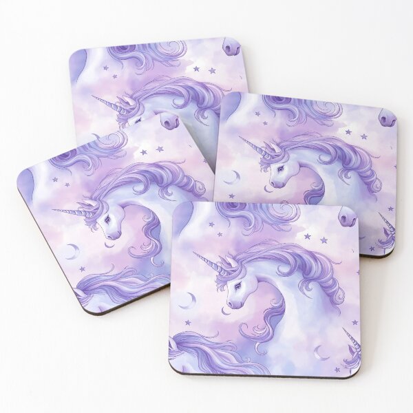 Item preview, Pastel Unicorn Dreamscape Pattern designed and sold by MegaNovaArt.