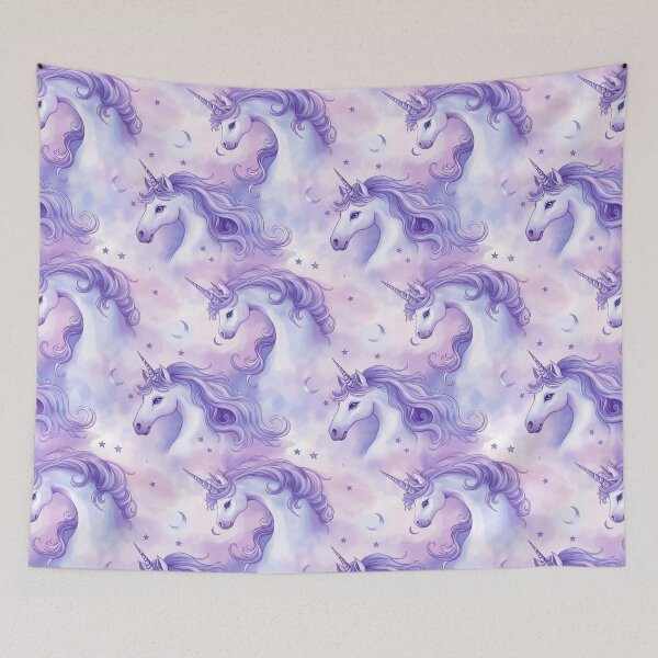 Item preview, Pastel Unicorn Dreamscape Pattern designed and sold by MegaNovaArt.