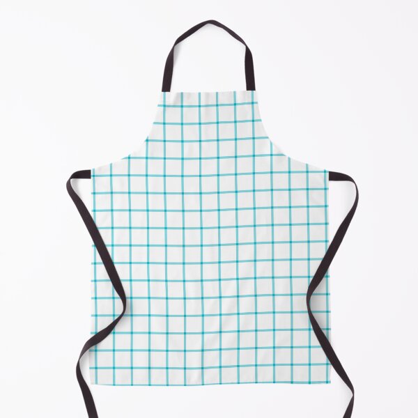 Item preview, White And Cyan Mini Gingham Pattern designed and sold by pattern-archive.