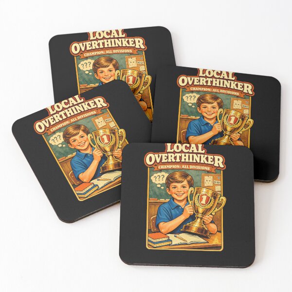Item preview, Local Overthinker Champion Vintage Ironic Retro Graphic Tee designed and sold by TrendingView.