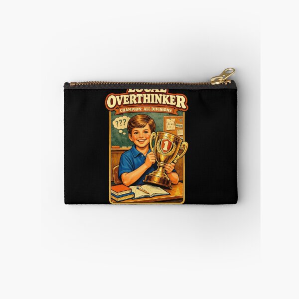 Item preview, Local Overthinker Champion Vintage Ironic Retro Graphic Tee designed and sold by TrendingView.