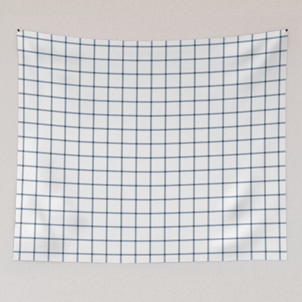Item preview, White And Denim Mini Gingham Pattern designed and sold by pattern-archive.