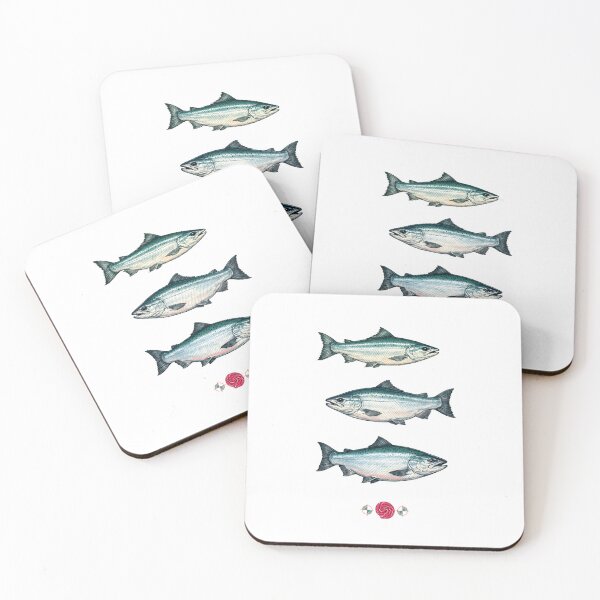 Item preview, Salmon designed and sold by Whimsy Trail Co.