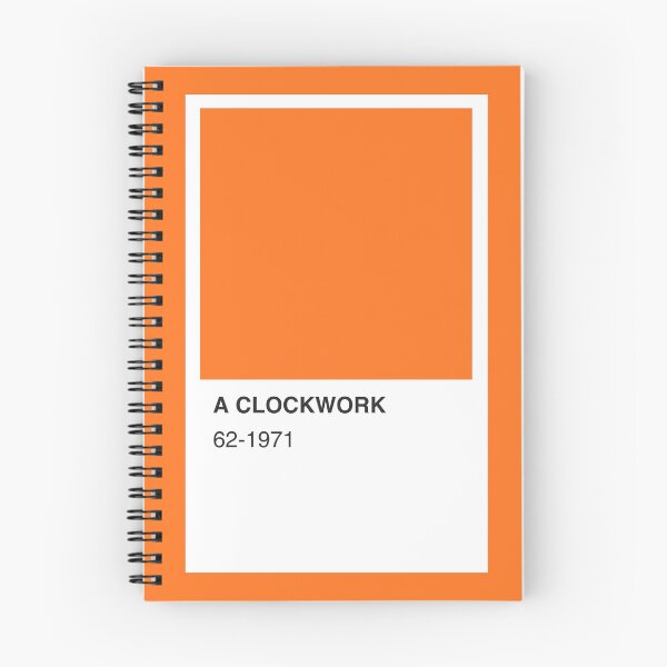 Item preview, A Clockwork Movie Book Orange Colour Swatch - Orange Border designed and sold by The Colourful Game.