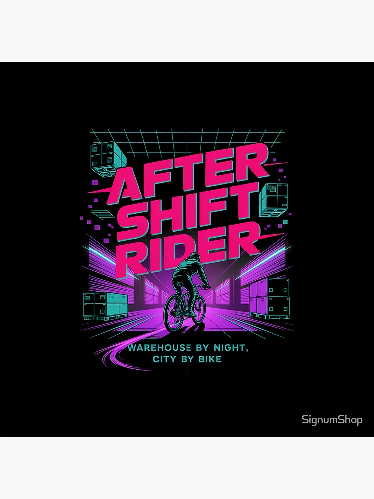 Thumbnail 4 of 4, Clock, After Shift Rider designed and sold by SignumShop.