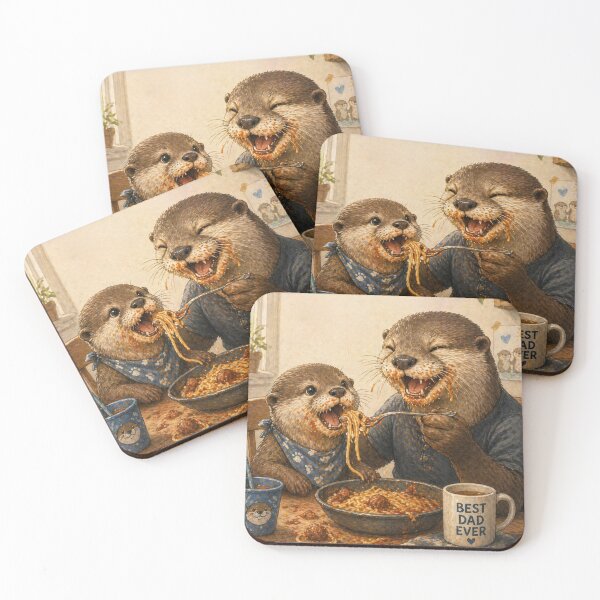 Item preview, Funny Father Otter Pasta Moment designed and sold by inspired-works.