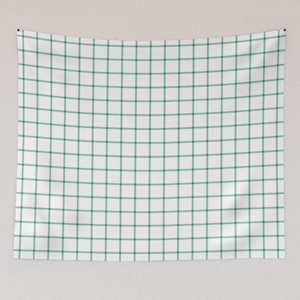 Item preview, White And Green Mini Gingham Pattern designed and sold by pattern-archive.