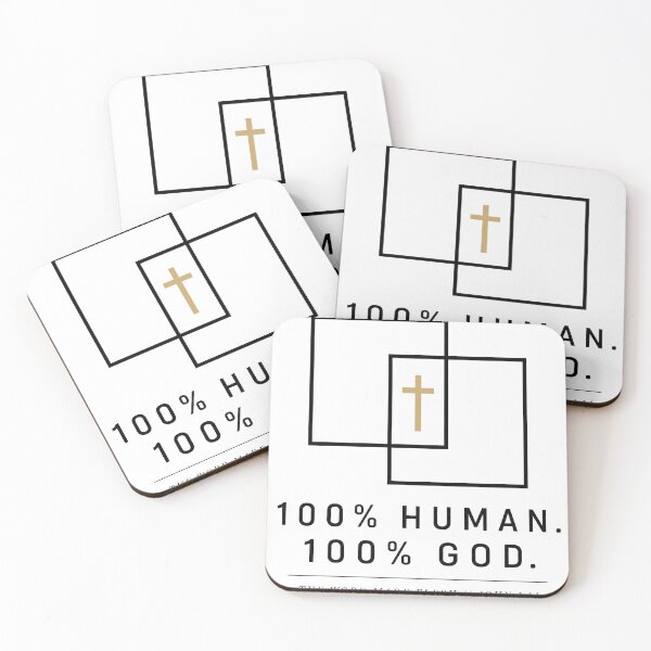 Item preview, 100% Human 100% God John 1:14 Christian Truth designed and sold by Inspirahawke.