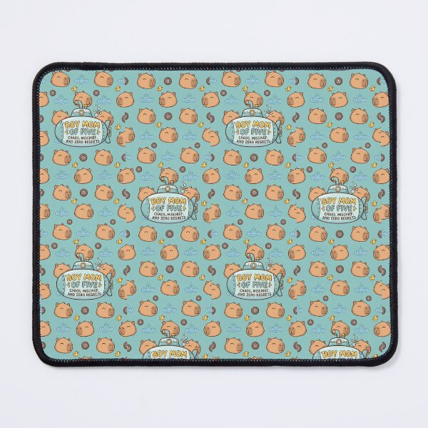Item preview, Boy Mom of 5 Cute Capybara Pattern designed and sold by Itsheartshop.