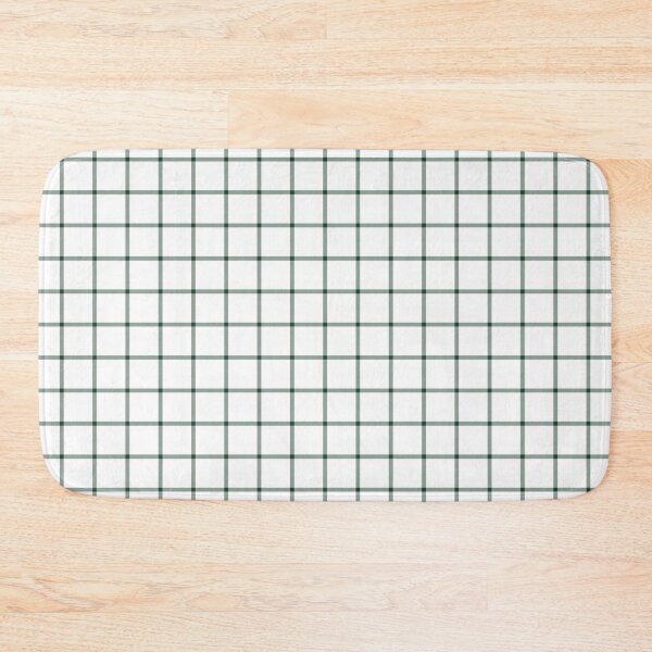 Item preview, White And Forest Green Mini Gingham Pattern designed and sold by pattern-archive.