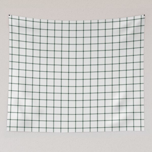 Item preview, White And Forest Green Mini Gingham Pattern designed and sold by pattern-archive.