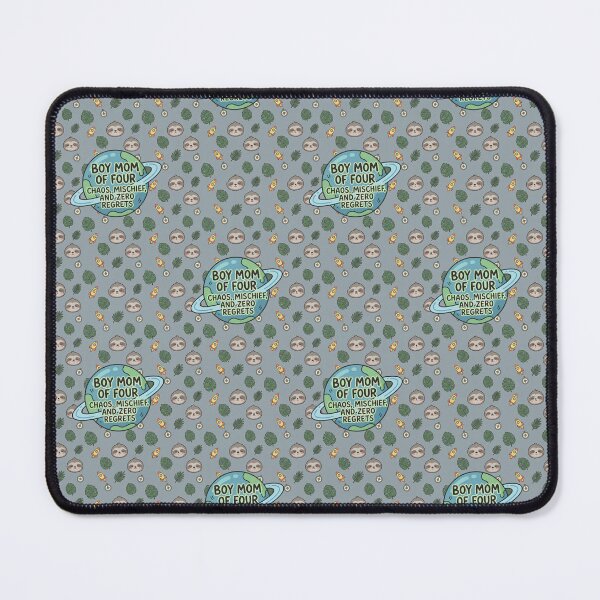 Item preview, Boy Mom of 4 Cute Sloth Space Planet Pattern designed and sold by Itsheartshop.