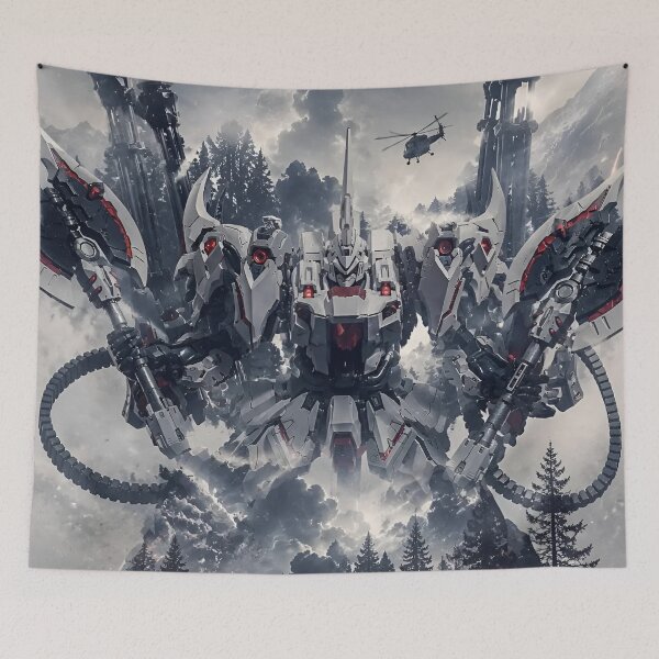 Item preview, Gundam Siege Requiem – Heavy Assault Mecha War Machine Anime Art designed and sold by Dyan4.