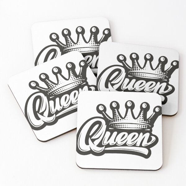 Item preview, Black & White Queen Crown Vinyl Decal | Calligraphy Car Sticker | Crown Wall Decal | Laptop Sticker | Waterproof Die-Cut Vinyl | Queen Gifts for Women designed and sold by Ulikedigital14.