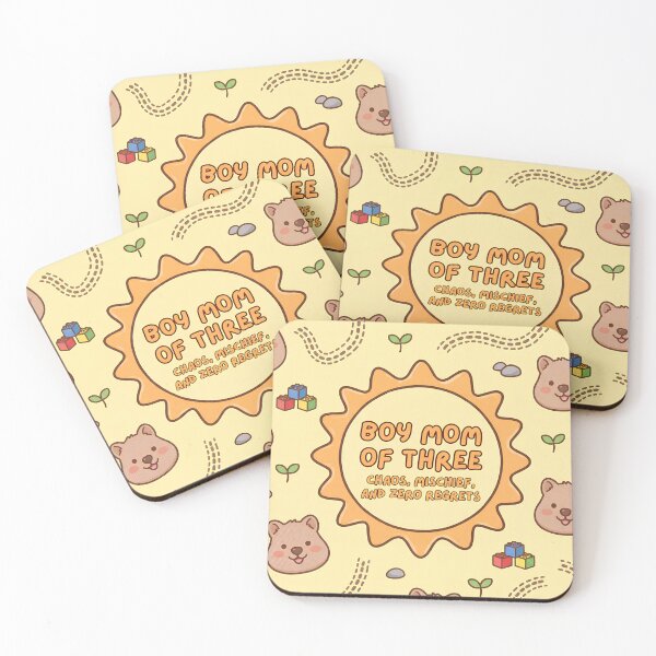 Item preview, Boy Mom of 3 Cute Quokka Pattern designed and sold by Itsheartshop.