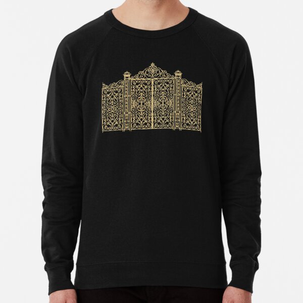 French Wrought Iron Gate | Louis XV Style | Black and Gold | Lightweight Sweatshirt