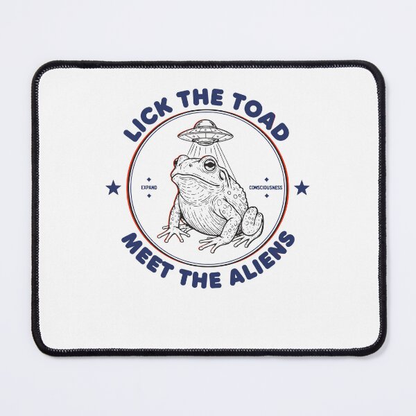 Item preview, Trippy goa Trance Lick The Toad Meet The Aliens designed and sold by LuminOrb.