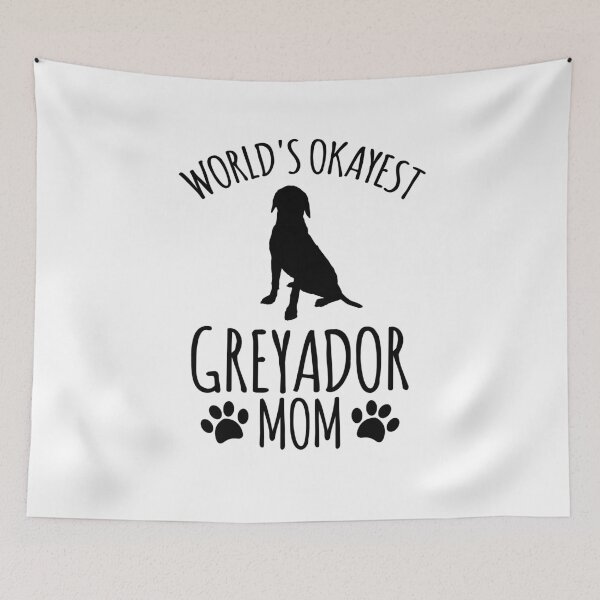 Item preview, Worlds Okayest Greyador Mom - Dog Mom designed and sold by kindxinn.