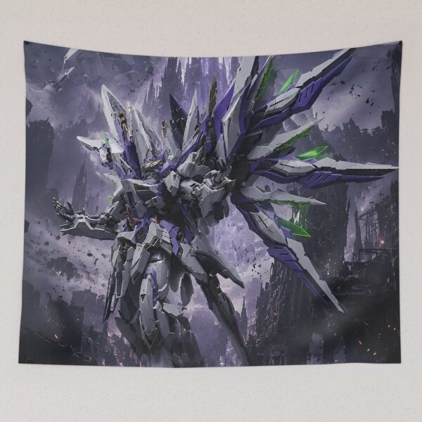 Item preview, Sky Defender – Ultimate Celestial Mecha Warrior Anime Sci-Fi Art designed and sold by Dyan4.
