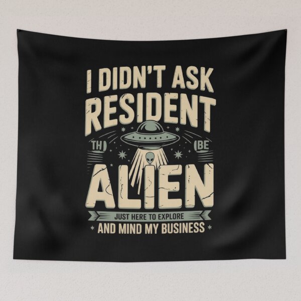 Item preview, RESIDENT ALIEN designed and sold by ALL ART .