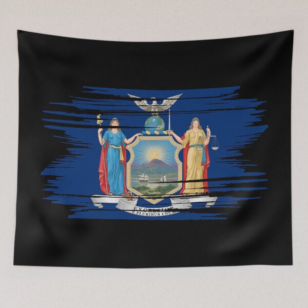Item preview, Distressed New York State Flag NY designed and sold by shitpostee.