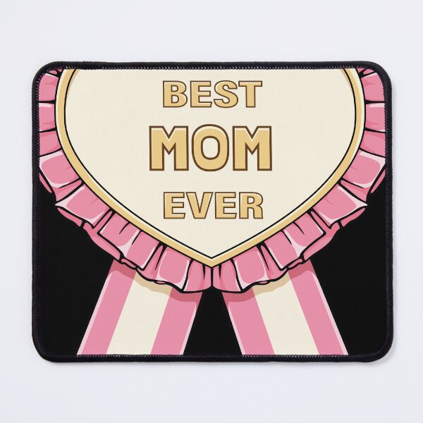 Item preview, World's best mom badge - A Cute Award Ribbon (Pink) designed and sold by ProjetF.