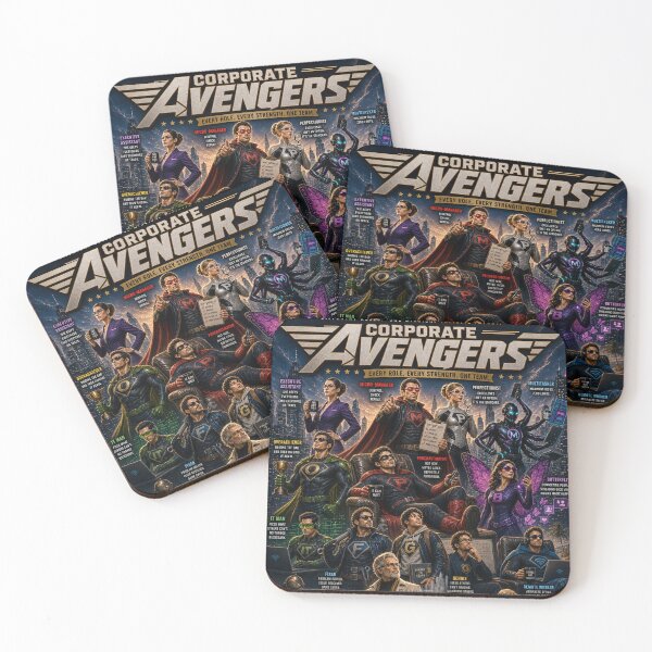Item preview, Corporate Avengers – Ultimate Workplace Superhero Team designed and sold by P’s stuff.